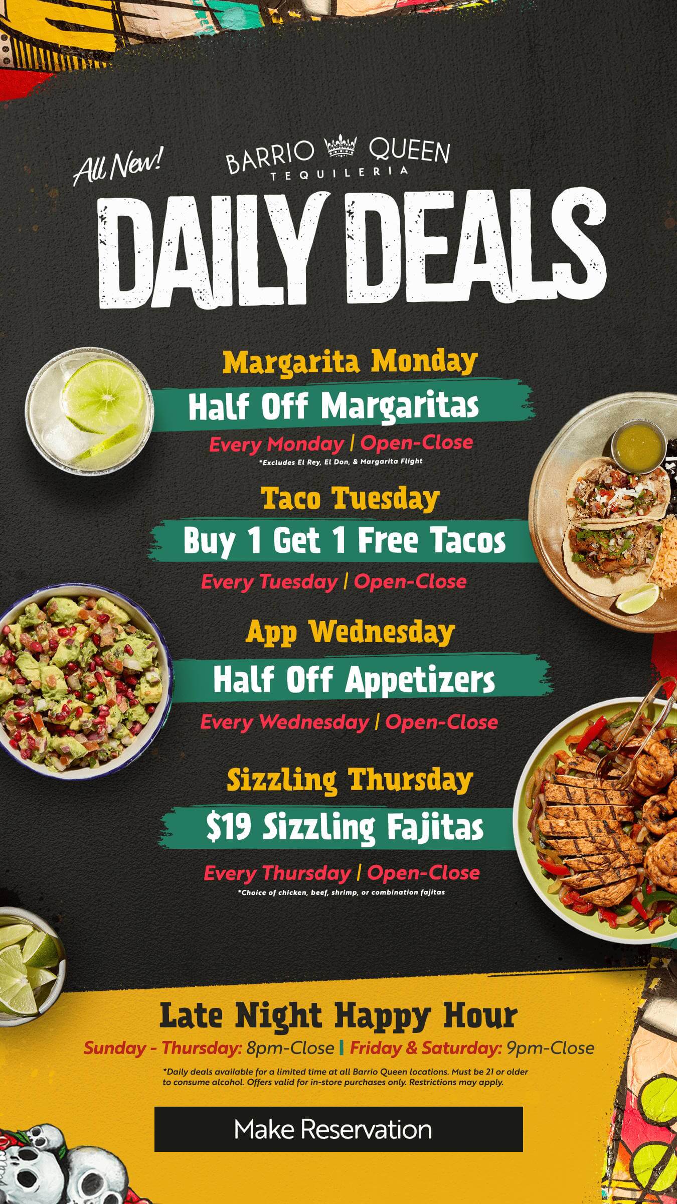 Barrio Queen Daily Specials