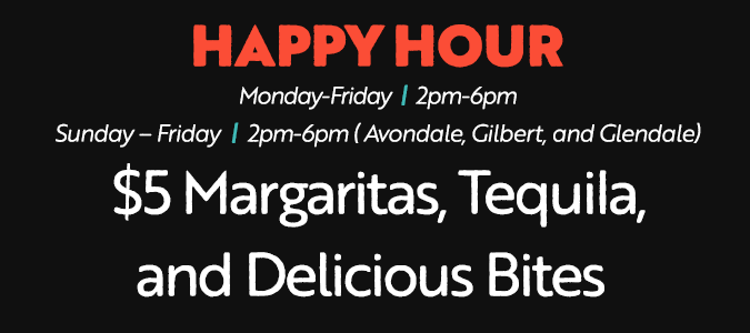 $5 margaritas, tequila and delicious bites